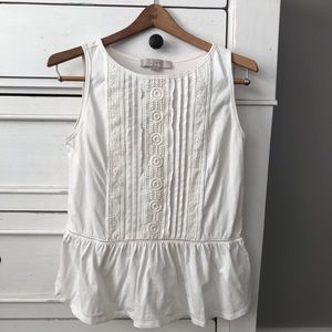 Ann Taylor LOFT Lace Front Tank Top. Size XSmall